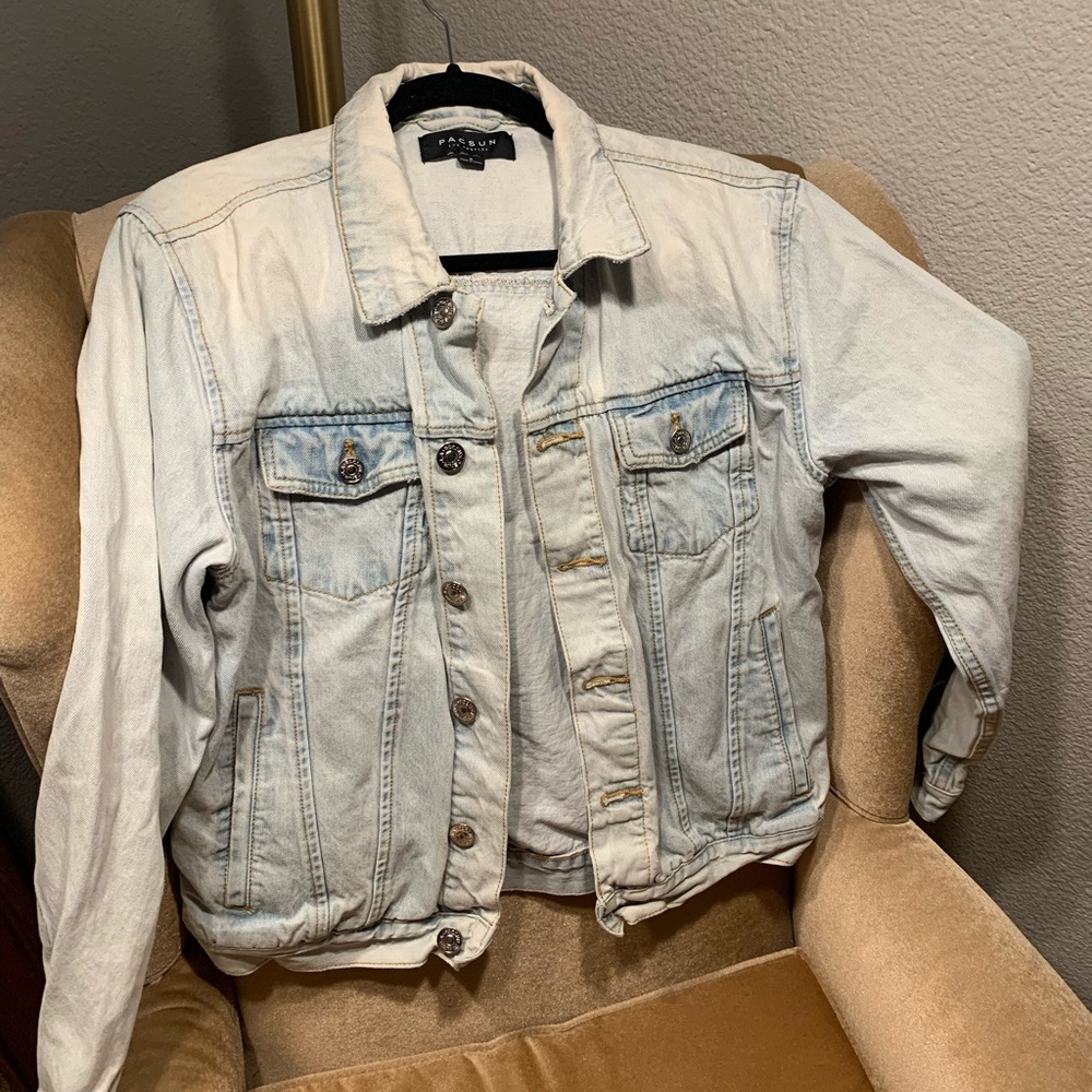 Washed denim jacket